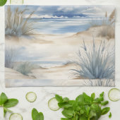 Nantucket-Aquarellfarben Geschirrtuch (Gefaltet)