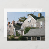 Nantucket-Architektur Postkarte (Vorne/Hinten)