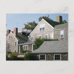 Nantucket-Architektur Postkarte