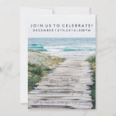 Nantucket Beach Eloped Wedding Ankündigung (Rückseite)