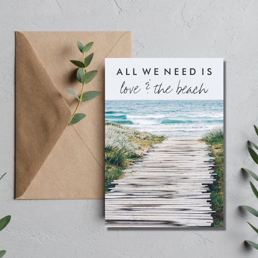 Nantucket Beach Eloped Wedding Ankündigung