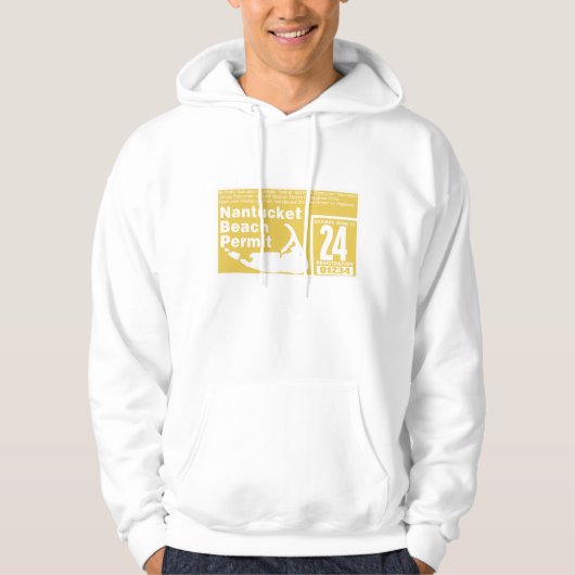 Nantucket Beach Permit 2024 Hoodie (Vorderseite)