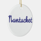 Nantucket Blau Keramikornament (Rechts)