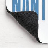 Nantucket | Blaues Nantucket Massachusetts Mousepad (Ecke)