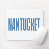 Nantucket | Blaues Nantucket Massachusetts Mousepad (Mit Mouse)