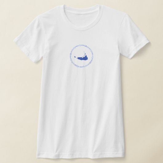 Nantucket Blue and White Women's Tshirt (Ablage )