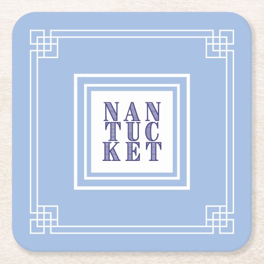 Nantucket Blues Paper Untersetzer (Vorderseite)