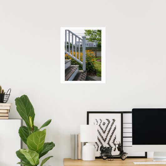 Nantucket-Blume #4 Poster (Heimbüro)