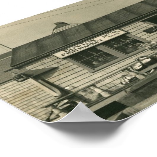 Nantucket Bon-Ton-Fischmarkt Poster (Ecke)