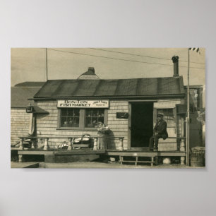 Nantucket Bon-Tonne Fischmarkt Poster