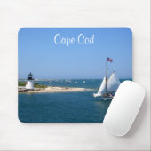Nantucket Cape Cod Lighthouse & Harbour Mousepad (Mit Mouse)