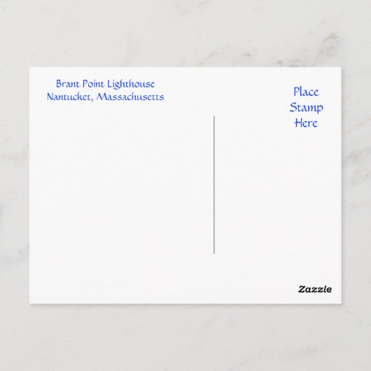 Nantucket - Cape Cod - Massachusetts Postkarte (Rückseite)