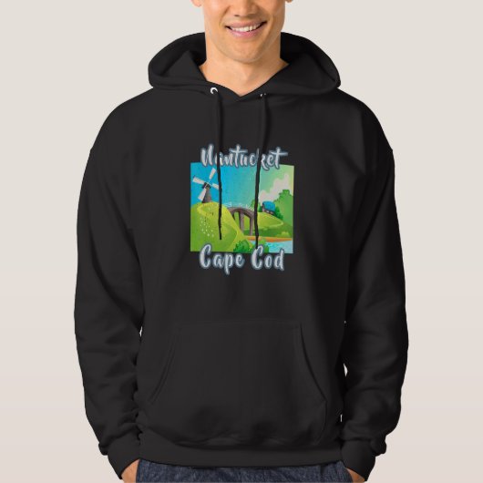 Nantucket Cape Cod Sommerurlaub Alt Hoodie (Vorderseite)