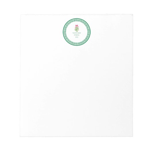 Nantucket Christmas Stroll Notepad Notizblock (Vorderseite)