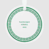 Nantucket Christmas Stroll Ornament w Tree (Rückseite)