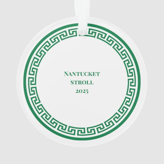 Nantucket Christmas Stroll Ornament w Tree (Rückseite)