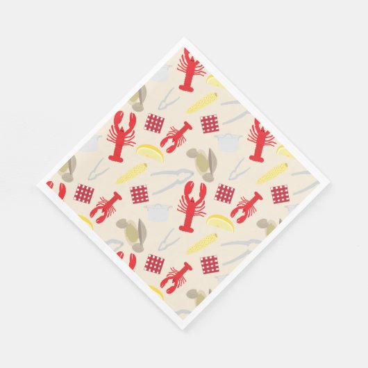 Nantucket Clambake Paper Napkins Serviette (Ecke)