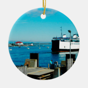 Nantucket Fähre Keramikornament