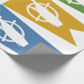 Nantucket Flaggen-Packpapier Geschenkpapier (Ecke)