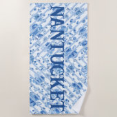 Nantucket Floral Beach Handtuch (Vorderseite)