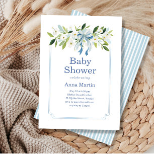 Nantucket Florals Babyparty Einladung