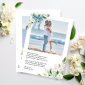 Nantucket Florals Coastal Save-the-Date Einladung
