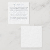 Nantucket Gastgeschenk Hochzeit - Zwei Pennys über Begleitkarte (Vorne/Hinten)