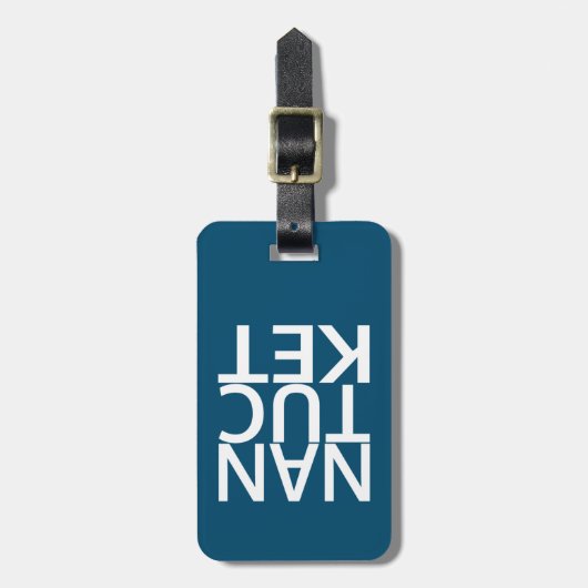 Nantucket Gepäckanhänger (Vorderseite vertikal)