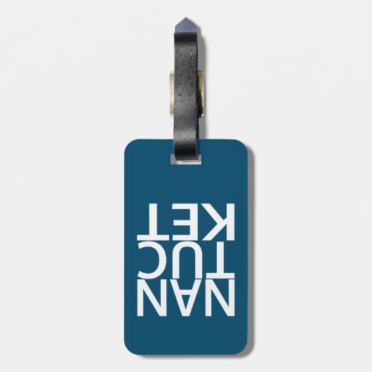 Nantucket Gepäckanhänger (Rückseite vertikal)