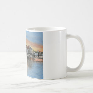 Nantucket Hafen-Sonnenuntergang Kaffeetasse