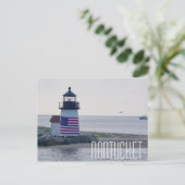 Nantucket Harbour Lighthouse Postcard Postkarte (Stehend Vorderseite)