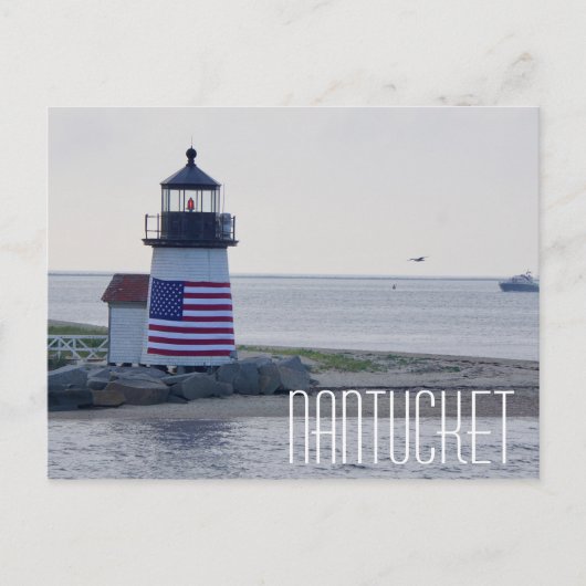 Nantucket Harbour Lighthouse Postcard Postkarte (Vorderseite)