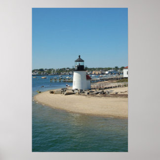 Nantucket Harbour Lighthouse Poster