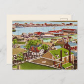 Nantucket IHarbor MA Vintage Postkarte (Vorne/Hinten)