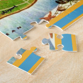 Nantucket Insel 11x14 Karte Puzzle (Seite)