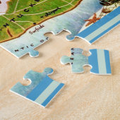Nantucket Insel 8x10 Karte Puzzle (Seite)