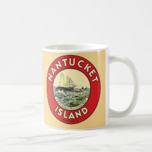 Nantucket Insel Aufkleber Kaffeetasse
