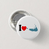Nantucket Insel Button (Vorne & Hinten)