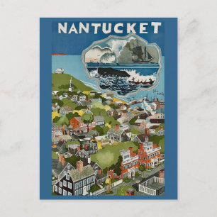 Nantucket-Insel-Landschaftspostkarte Postkarte
