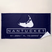 Nantucket Island Beach Handtuch (Vorderseite)