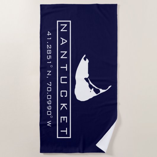 Nantucket Island Beach Handtuch (Vorderseite)