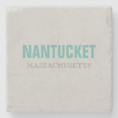 Nantucket Island Beach Style Stone Untersetzer (Vorderseite)