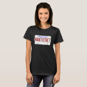 Nantucket Island Boston Massachusetts License Plat T-Shirt (Vorne ganz)