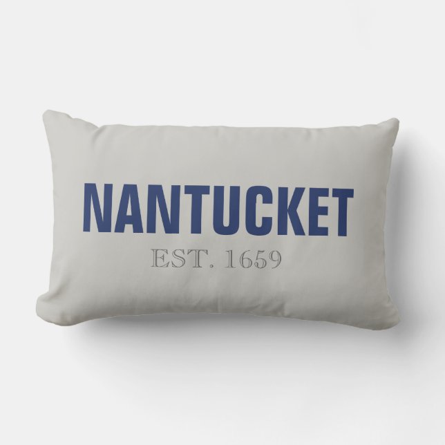 Nantucket Island Gründung 1659 Throw Kissen (Vorderseite)