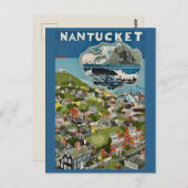 Nantucket Island Landscape Postcard Postkarte (Vorne/Hinten)