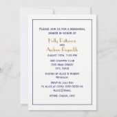 Nantucket Island MA Vintage Karte Navy Blue (Rückseite)