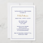 Nantucket Island MA Vintage Karte Navy Blue (Rückseite)