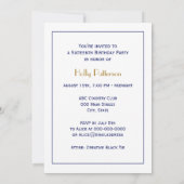 Nantucket Island MA Vintage Karte Navy Blue (Rückseite)