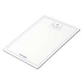 Nantucket Island MA Vintage Karte Navy Blue Notizblock (angewinkelt)