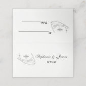 Nantucket Island MA Vintage Karte Schwarz (Außenseite Aufgefaltet)